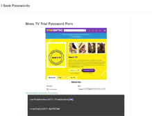 Tablet Screenshot of iseekpasswords.com